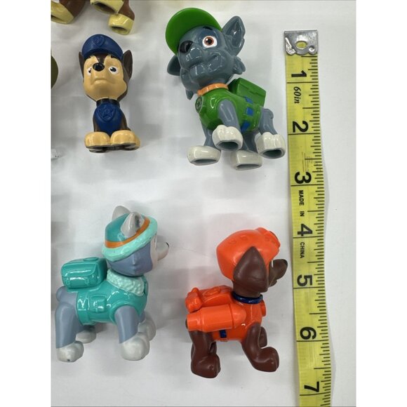 Paw Patrol Pups Dogs Figures Lot of 15 Mini Chase Marshall Ryder Mini - Picture 3 of 11